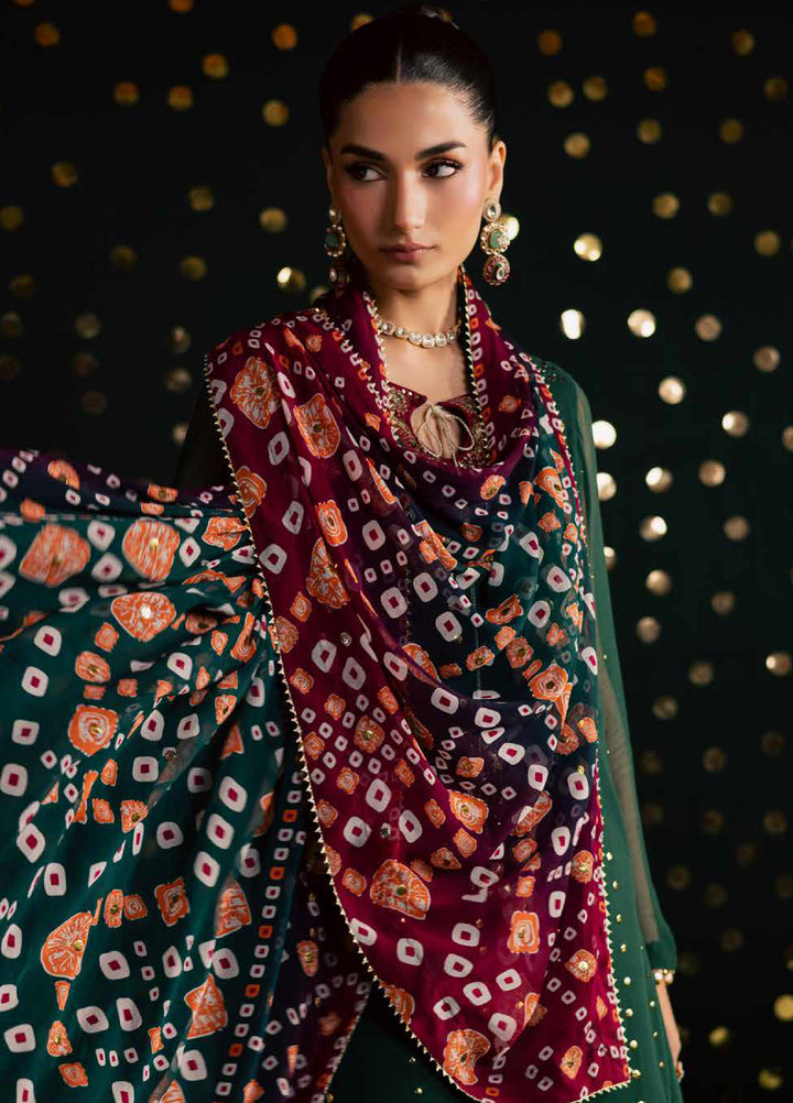 Mukeshkari by Nureh Unstitched Embroidered Chiffon 3 Piece Suit NU26UM MK- 20 - Festive Collection