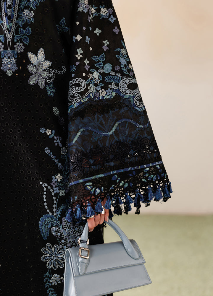 Baroque Unstitched Embroidered Lawn 3 Piece Suit BQ26ULE EL26-D08 - Eid Collection