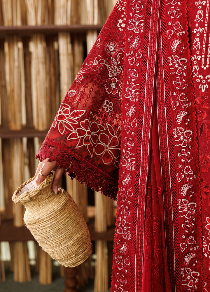 Baroque Unstitched Embroidered Lawn 3 Piece Suit BQ26ULE EL26-D05 - Eid Collection