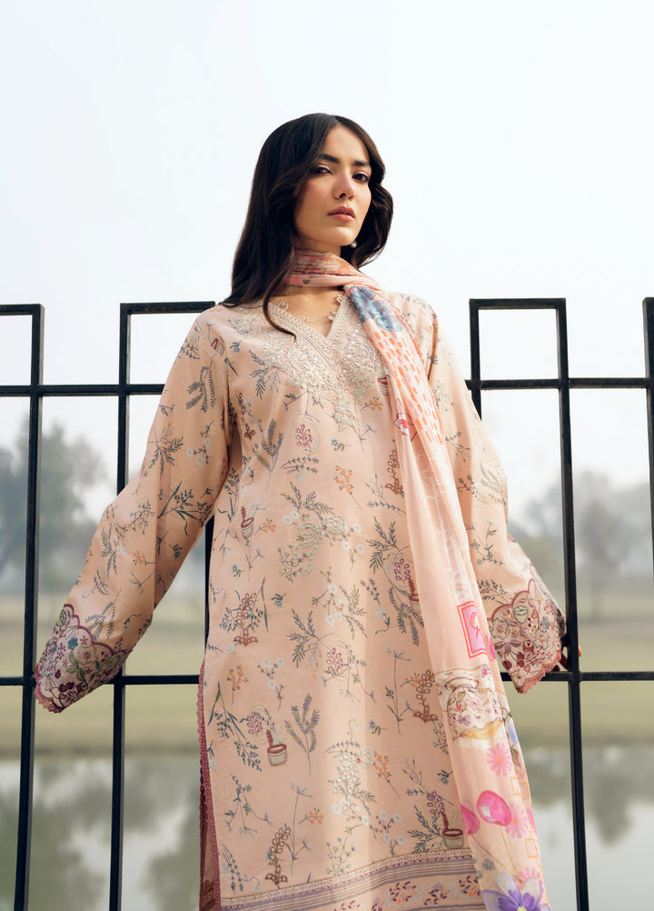 Zync by Florent Unstitched Embroidered Lawn 3 Piece Suit FL26ZU FZ-3A - Summer Collection