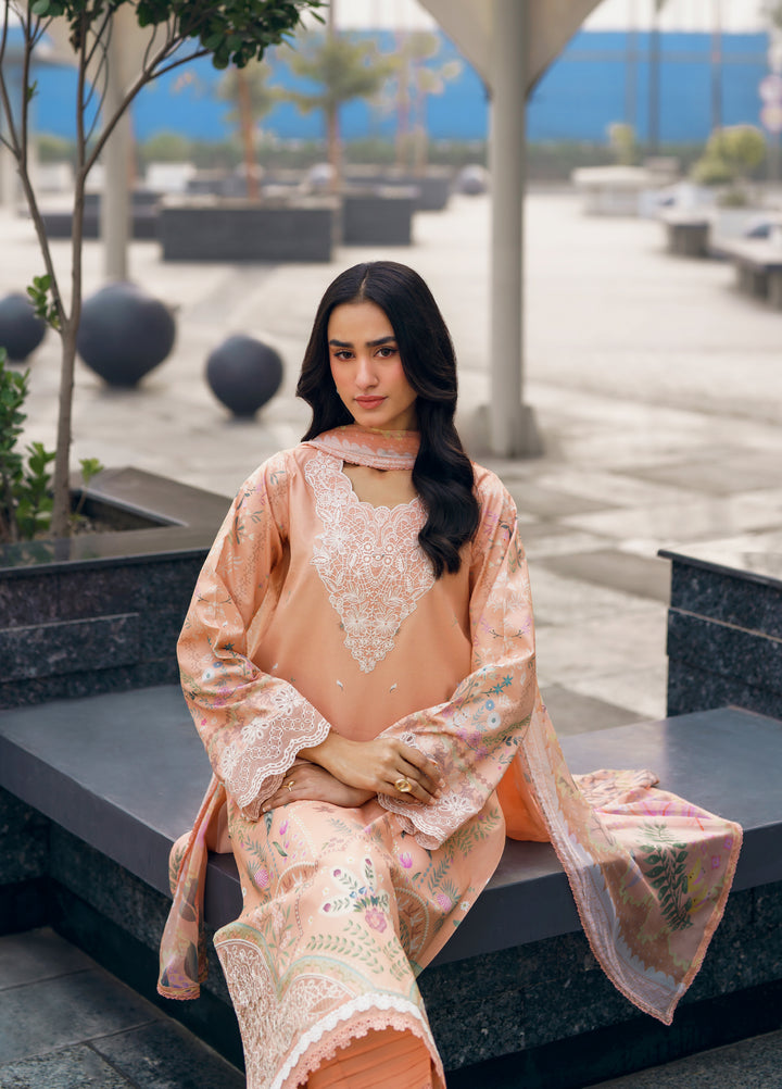 Zync by Florent Unstitched Embroidered Lawn 3 Piece Suit FL26ZU FZ-7A - Summer Collection