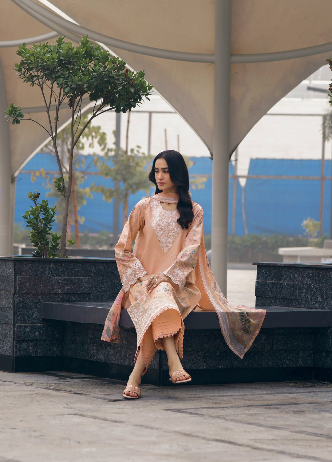 Zync by Florent Unstitched Embroidered Lawn 3 Piece Suit FL26ZU FZ-7A - Summer Collection