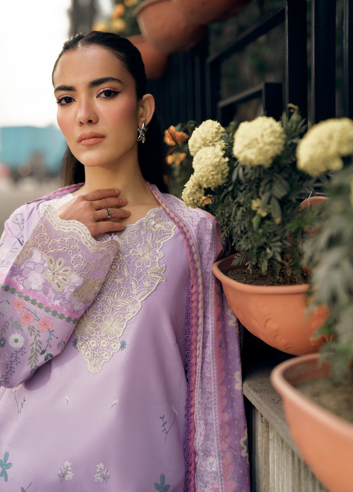 Zync by Florent Unstitched Embroidered Lawn 3 Piece Suit FL26ZU FZ-7B - Summer Collection