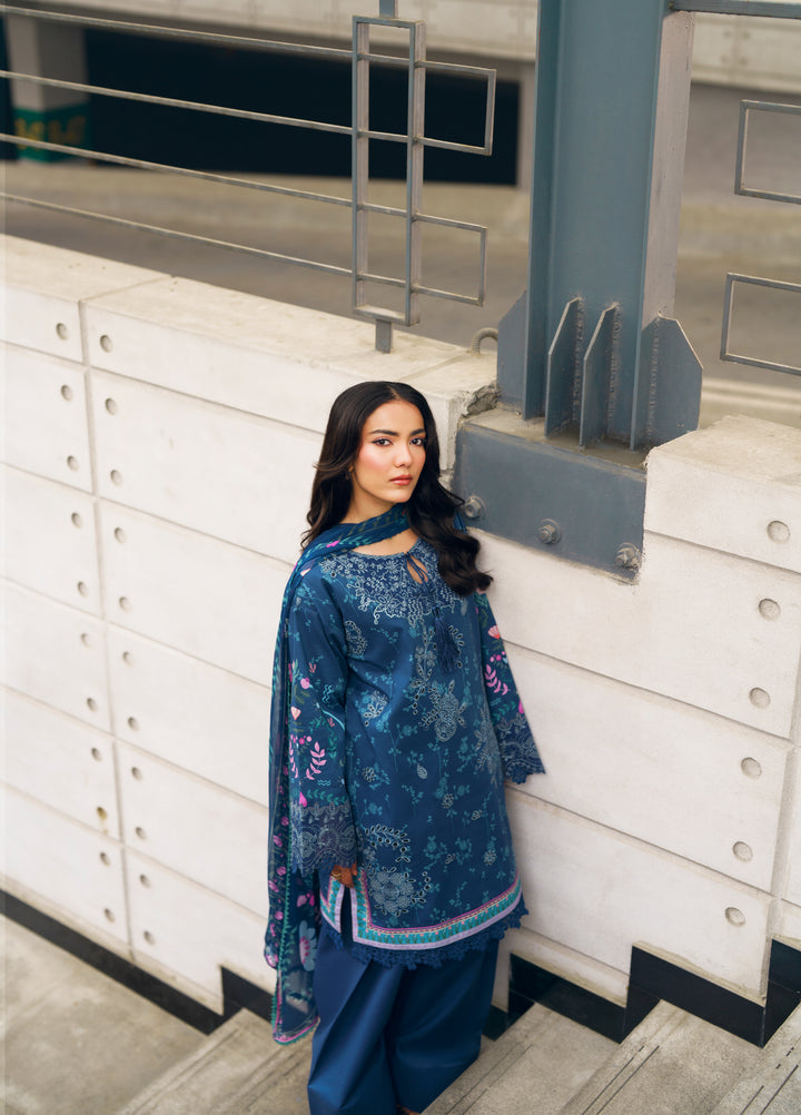 Zync by Florent Unstitched Embroidered Lawn 3 Piece Suit FL26ZU FZ-1A - Summer Collection