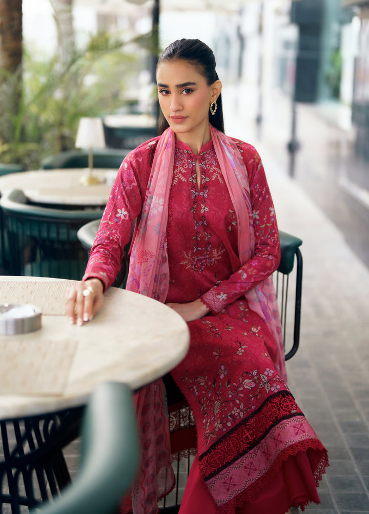 Zync by Florent Unstitched Embroidered Lawn 3 Piece Suit FL26ZU FZ-6B - Summer Collection