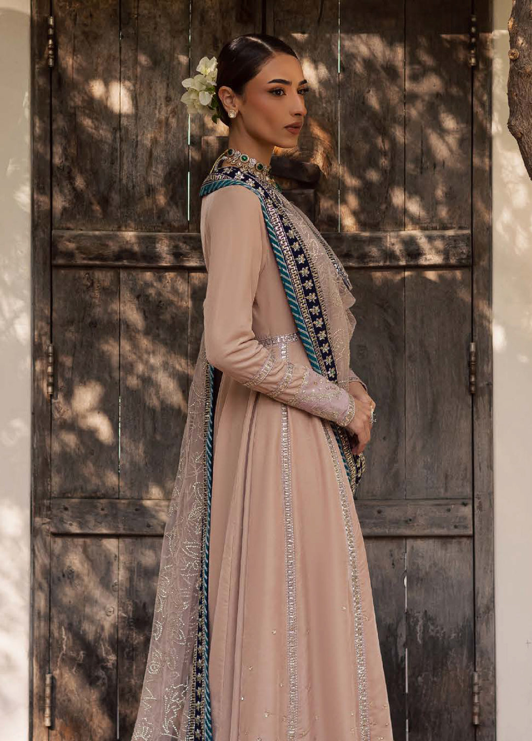 Maya by Nureh Unstitched Velvet Embroidered 3 Piece Suits NU25MV NW-117 - Festive Collection