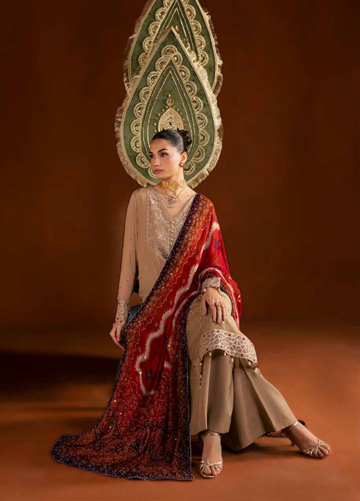 Mukeshkari by Nureh Unstitched Embroidered Chiffon 3 Piece Suit NU26UM MK- 22 - Festive Collection