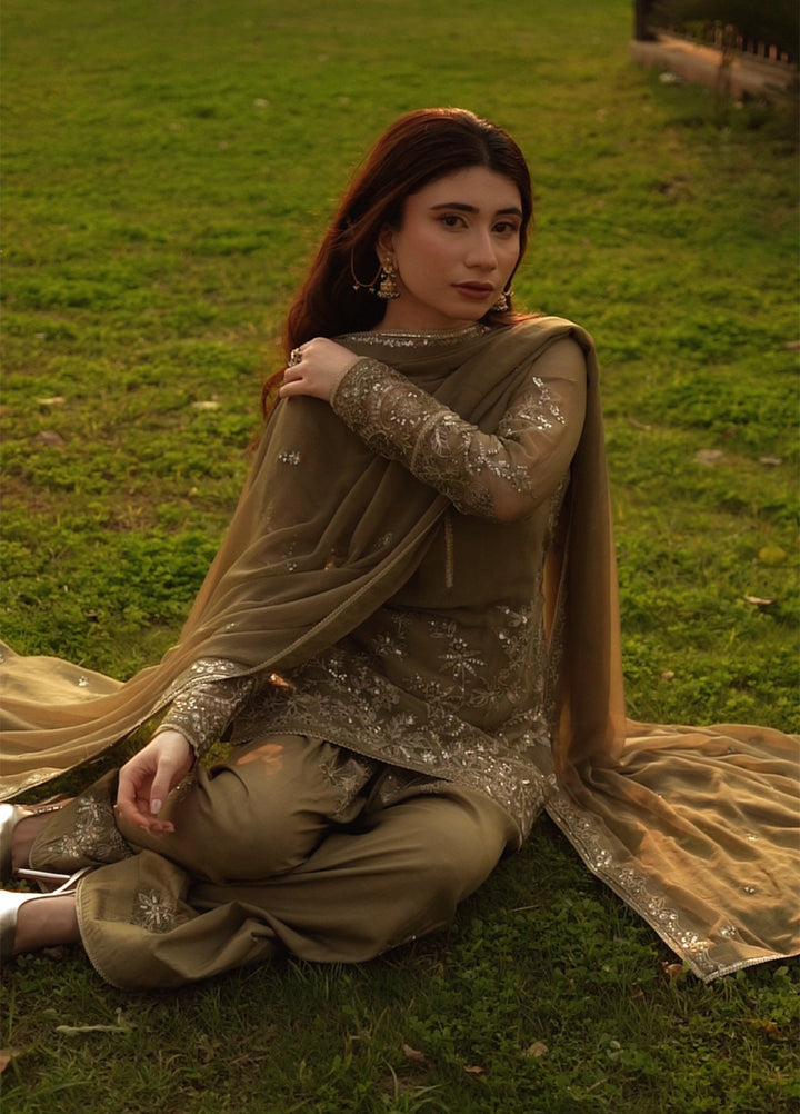 Maison d'or by Sahane Unstitched Embroidered Chiffon 3 Piece Suit CT-27003 CHELYE - Festive Collection