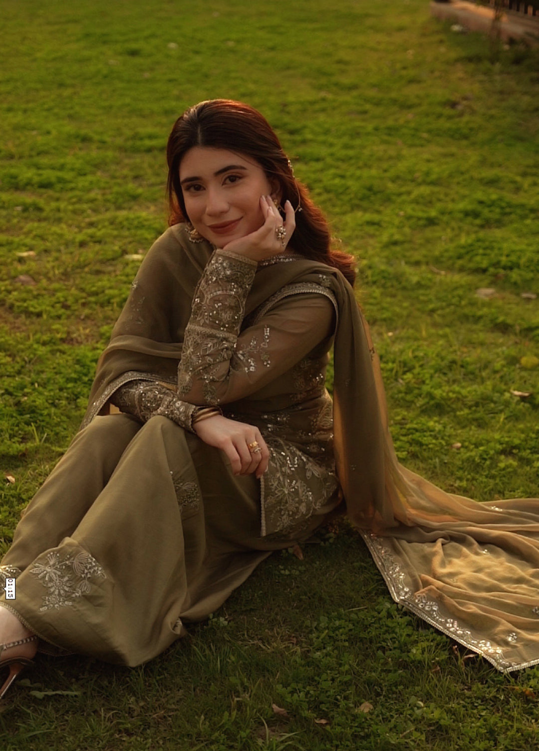 Maison d'or by Sahane Unstitched Embroidered Chiffon 3 Piece Suit CT-27003 CHELYE - Festive Collection