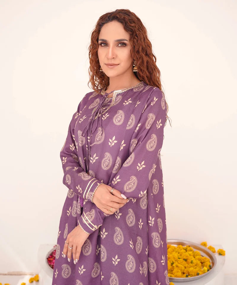 Dhaga Women Pret Printed 1 Piece Jacquard Aleira DHFF04 - Summer Collection