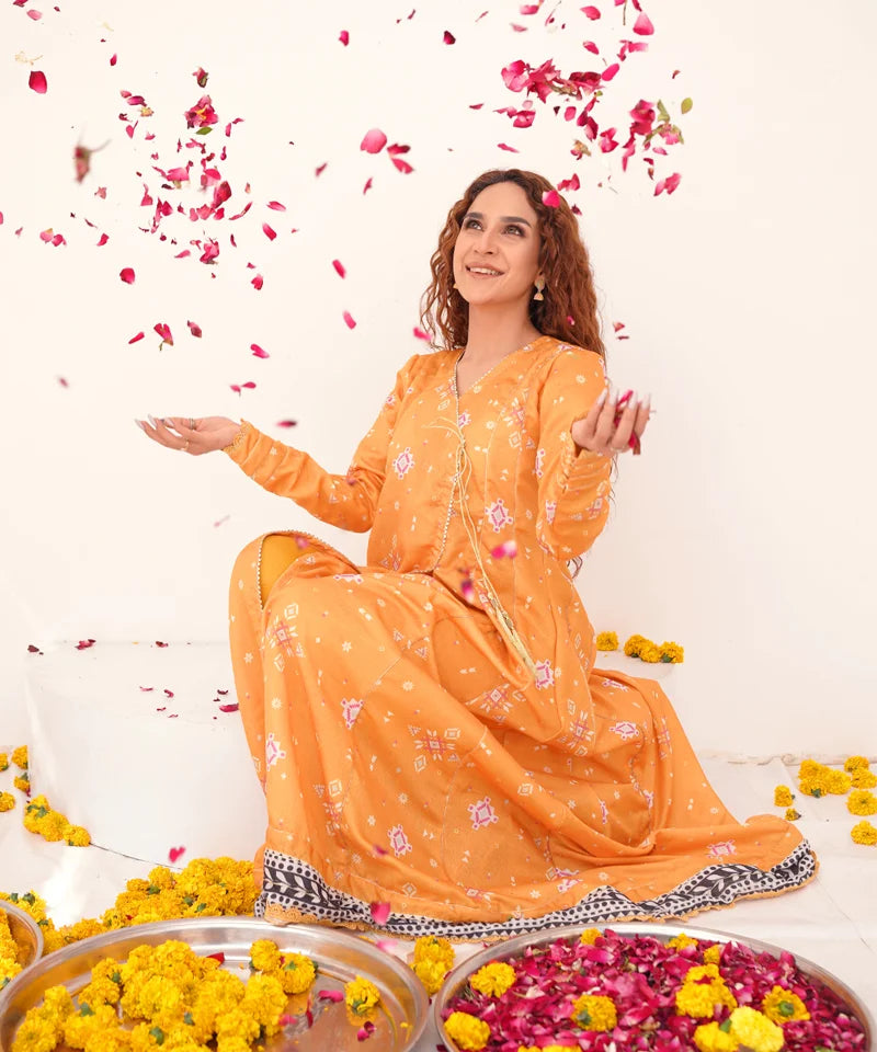 Dhaga Women Pret Printed 1 Piece Jacquard Jaipur DHFF09 - Summer Collection