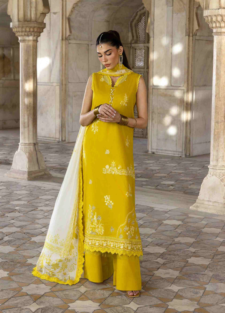 Manzil by Rashid Textiles Unstitched Embroidered Lawn 3 Piece Suit RT26UML D-580 - Casual Collection
