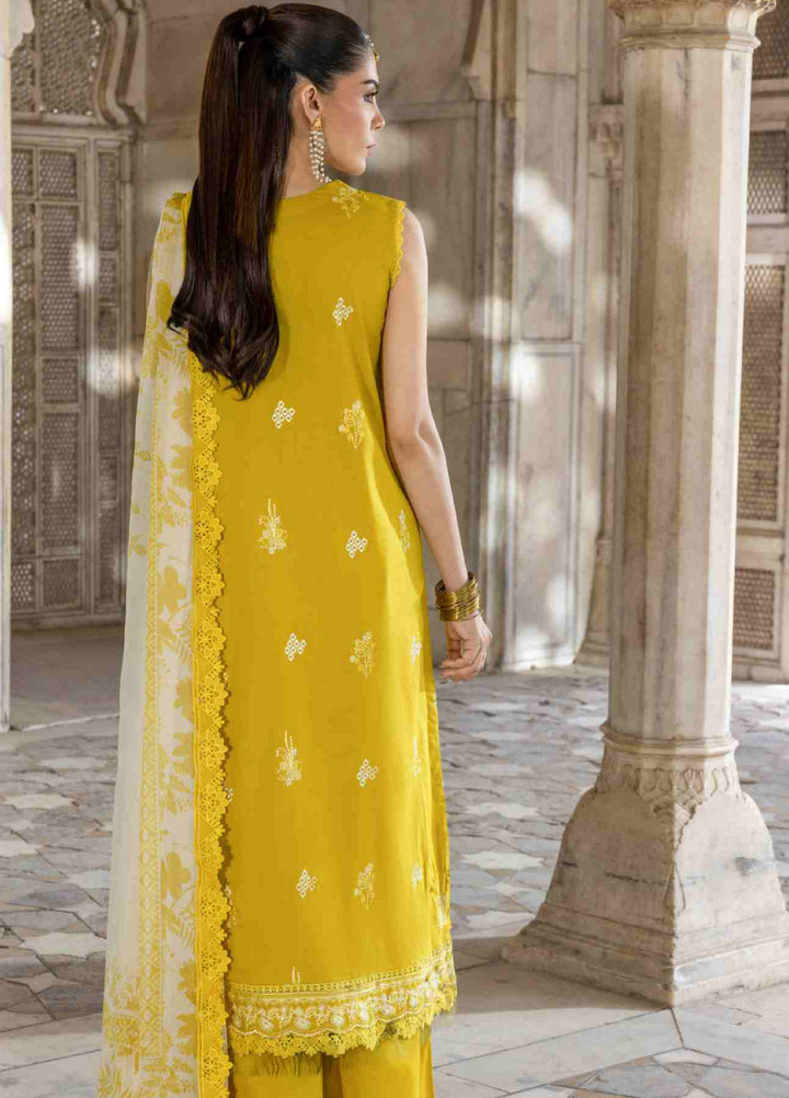 Manzil by Rashid Textiles Unstitched Embroidered Lawn 3 Piece Suit RT26UML D-580 - Casual Collection