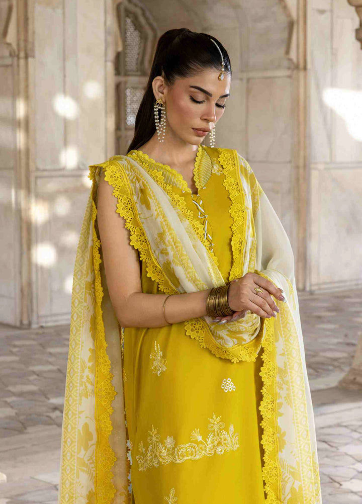 Manzil by Rashid Textiles Unstitched Embroidered Lawn 3 Piece Suit RT26UML D-580 - Casual Collection