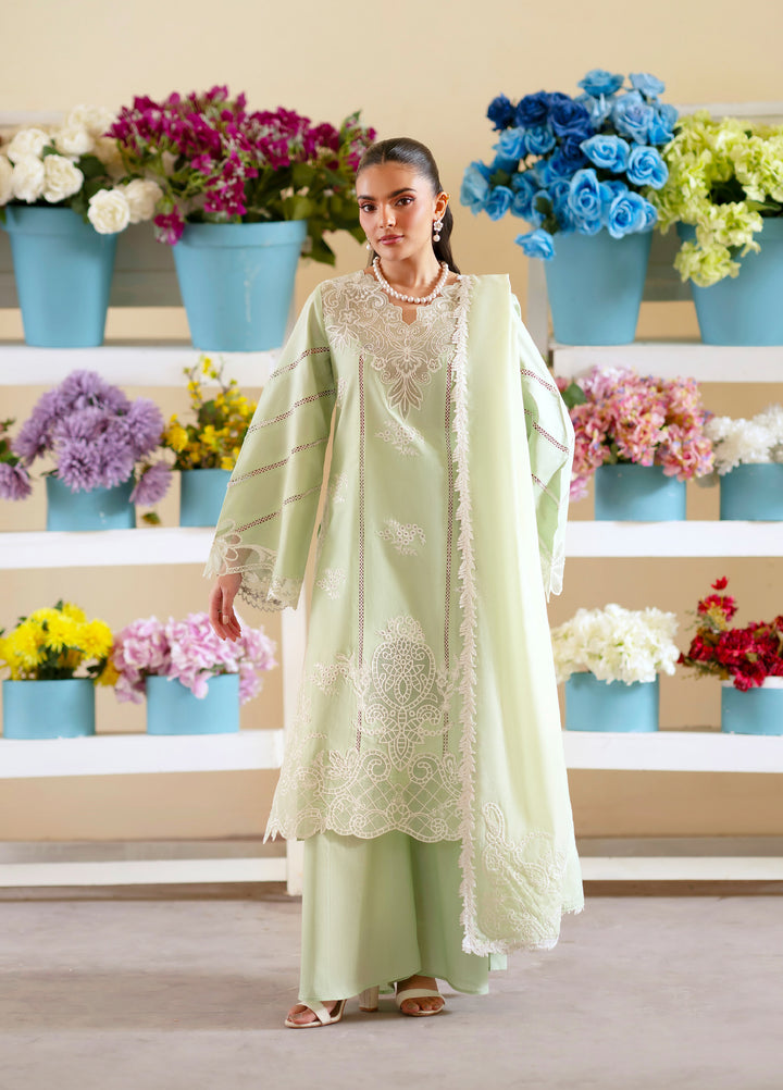 Ember by Mahnur Unstitched Lawn Embroidered 3 Piece Suit MN26UE EM-004 - Summer Collection
