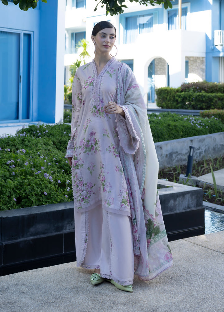 Santorini by Elaf Unstitched Lawn Printed 3 Piece Suit EL26US EPN-4B DOLL ME UP - Summer Collection