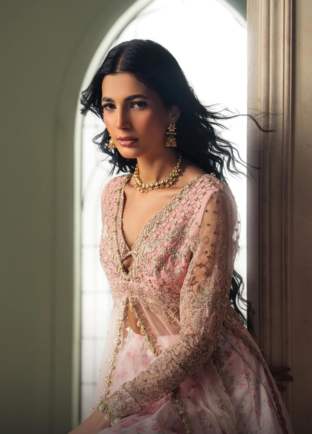 Luminara by Ayzel Unstitched Embroidered Organza 3 Piece Suit AAF26UWL RHEALM AYZ-175 - Wedding Collection