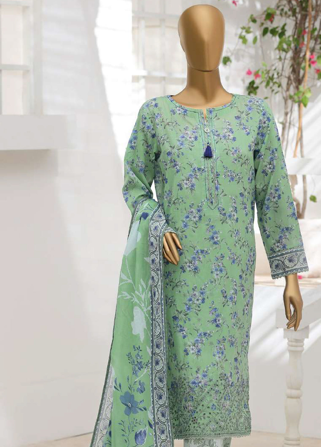 Zouk by HZ Textiles Unstitched Printed Lawn 3 Piece Suit HZ26UZL ZEC-1173 - Casual Collection