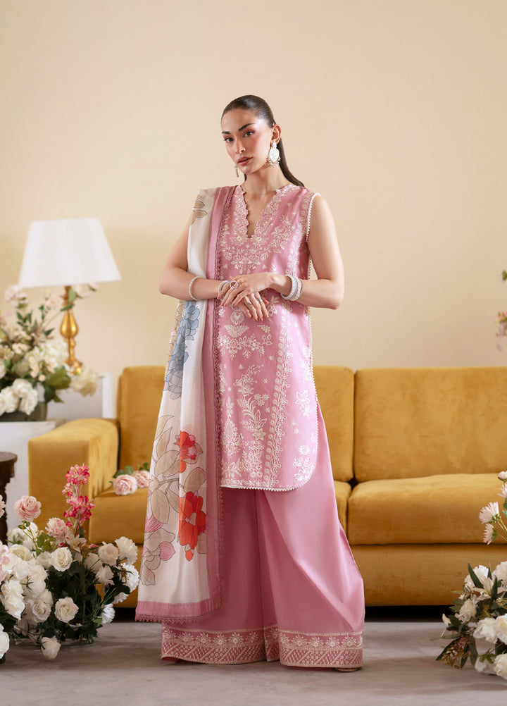 Ember by Mahnur Unstitched Lawn Embroidered 3 Piece Suit MN26UE EM-007 - Summer Collection