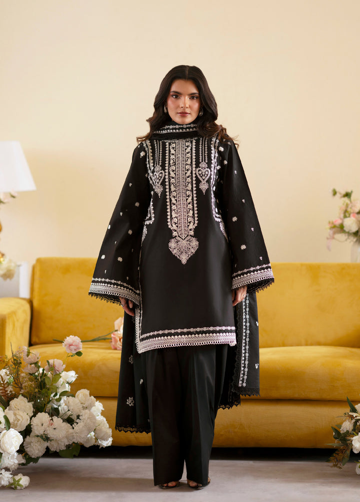 Ember by Mahnur Unstitched Lawn Embroidered 3 Piece Suit MN26UE EM-006 - Summer Collection