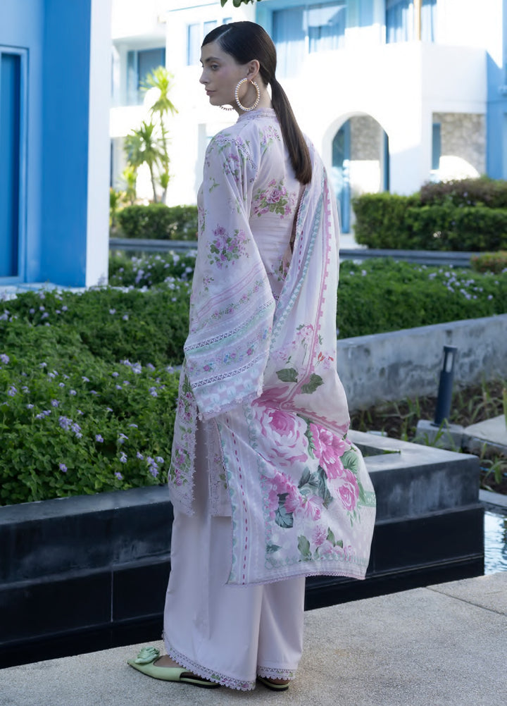 Santorini by Elaf Unstitched Lawn Printed 3 Piece Suit EL26US EPN-4B DOLL ME UP - Summer Collection