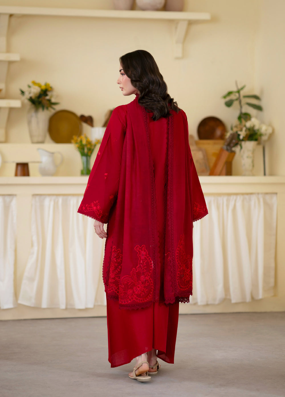 Ember by Mahnur Unstitched Lawn Embroidered 3 Piece Suit MN26UE EM-012 - Summer Collection
