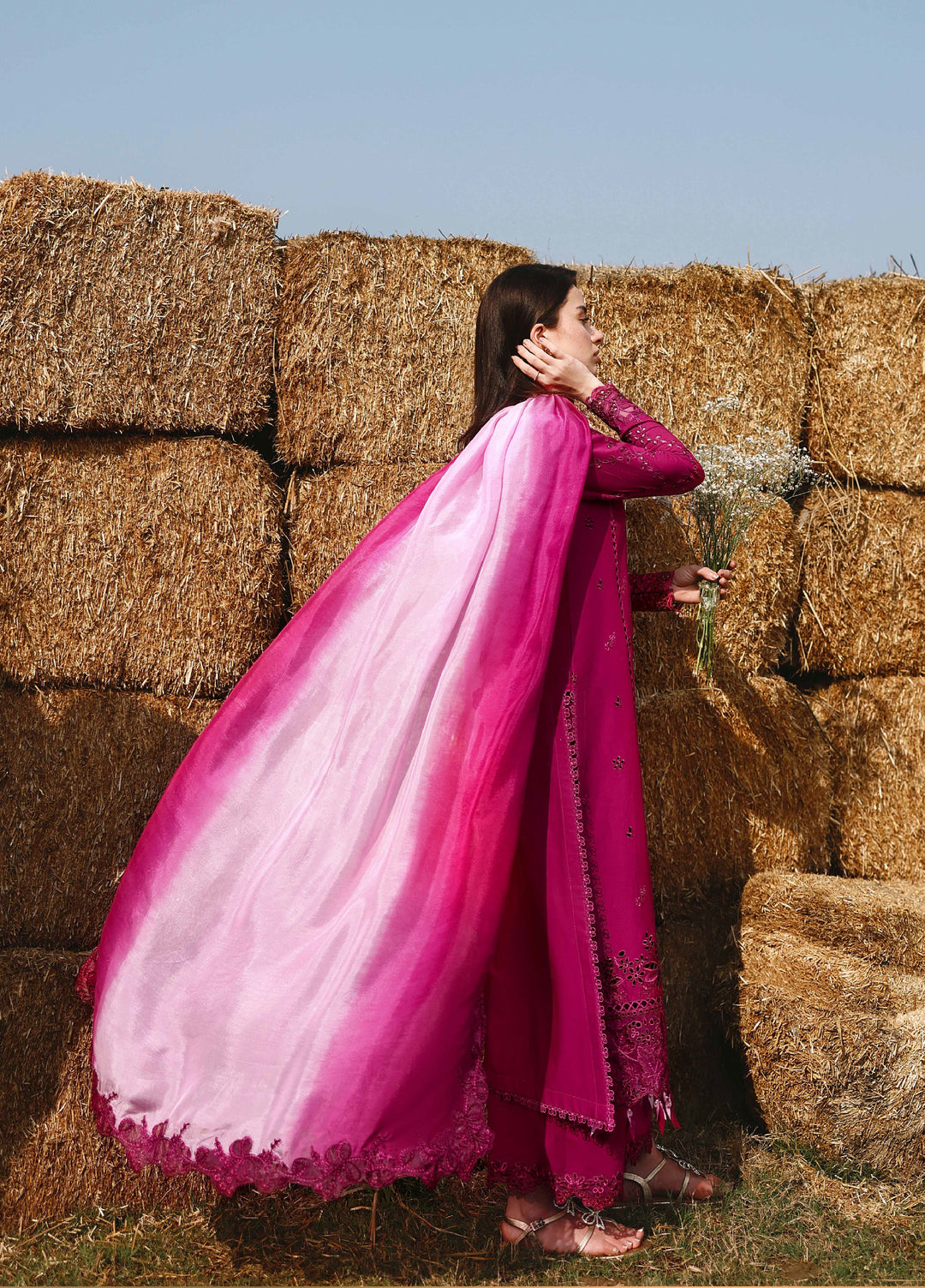 Azure Unstitched Embroidered Luxury Lawn 3 Piece Suit AZ26UAL 79 Barbella - Eid Collection