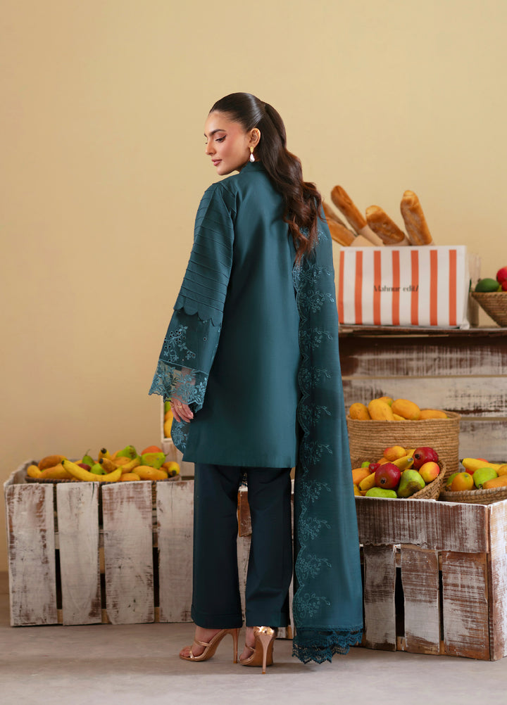 Ember by Mahnur Unstitched Lawn Embroidered 3 Piece Suit MN26UE EM-014 - Summer Collection