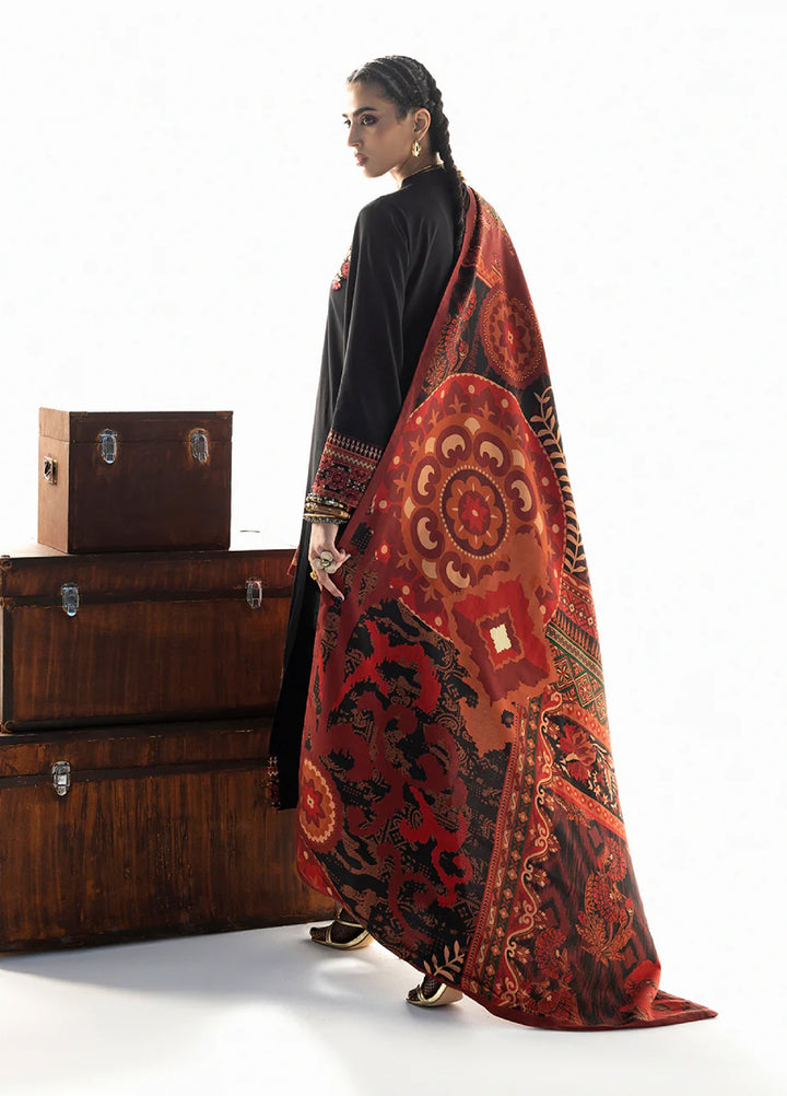 Zainab Chottani Unstitched Marina Twill With Shawl Embroidered Suits 3 Piece ZC25WS D-02 Vira - Winter Collection