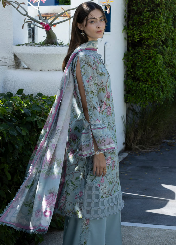 Santorini by Elaf Unstitched Lawn Printed 3 Piece Suit EL26US EPN-8A EIRINI BLOOM - Summer Collection