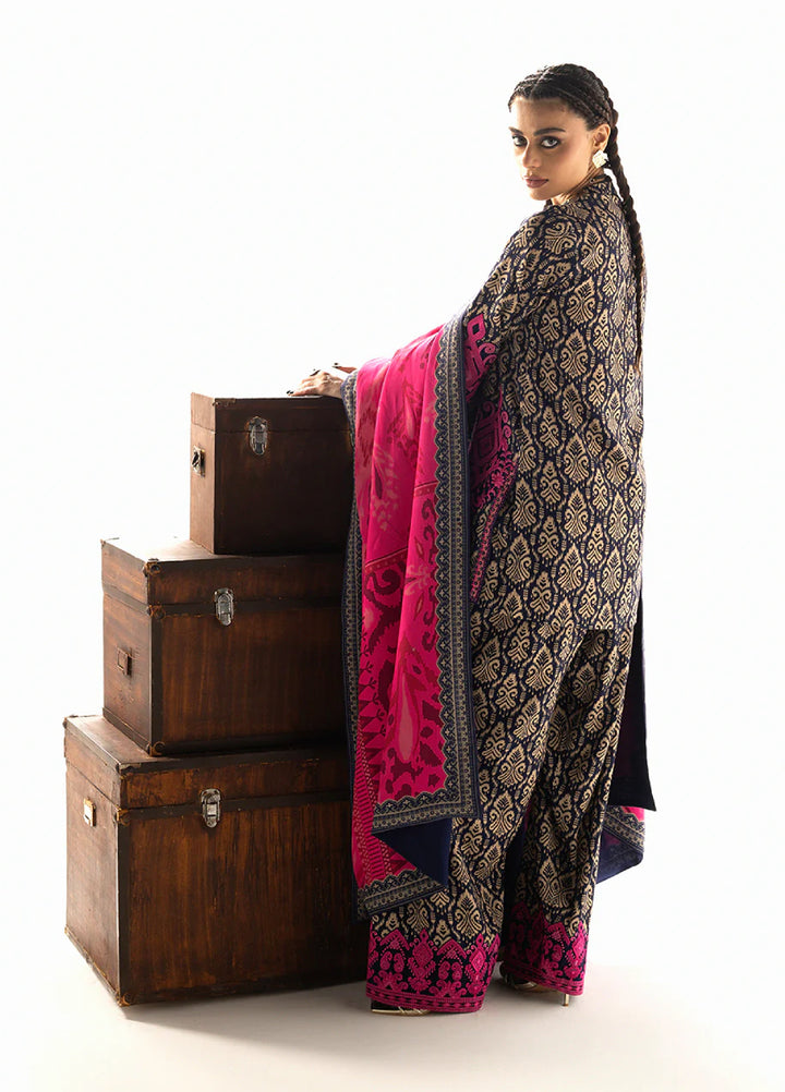 Zainab Chottani Unstitched Marina Twill With Shawl Embroidered Suits 3 Piece ZC25WS D-08 Kesia - Winter Collection