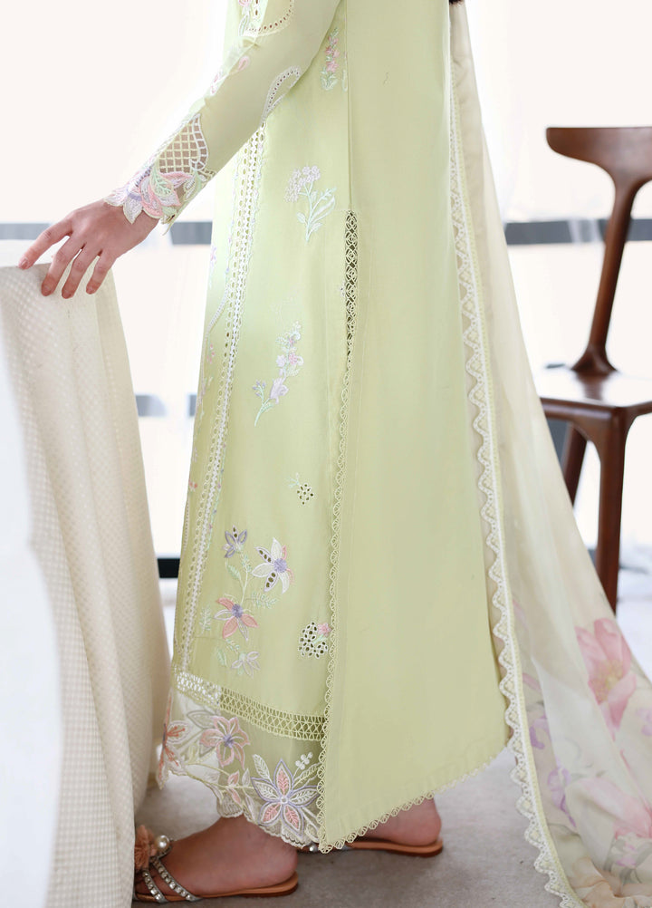 Azure Unstitched Embroidered Luxury Lawn 3 Piece Suit AZ26UAL 80 Garden Muse - Eid Collection