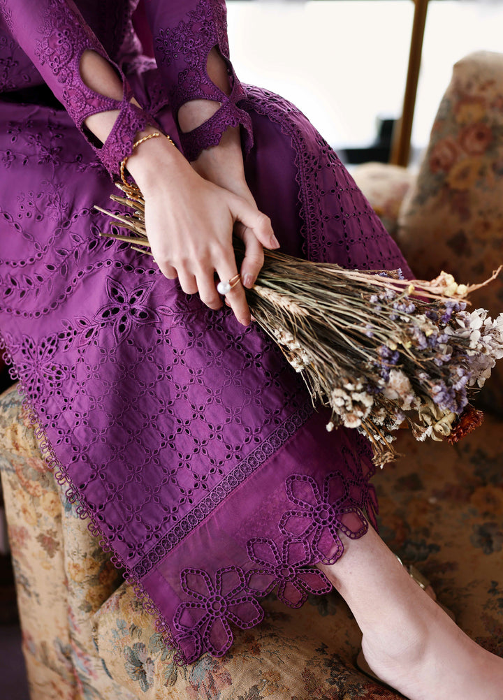 Azure Unstitched Embroidered Luxury Lawn 3 Piece Suit AZ26UAL 82 Mulberry - Eid Collection