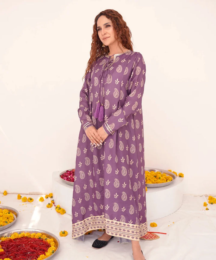 Dhaga Women Pret Printed 1 Piece Jacquard Aleira DHFF04 - Summer Collection