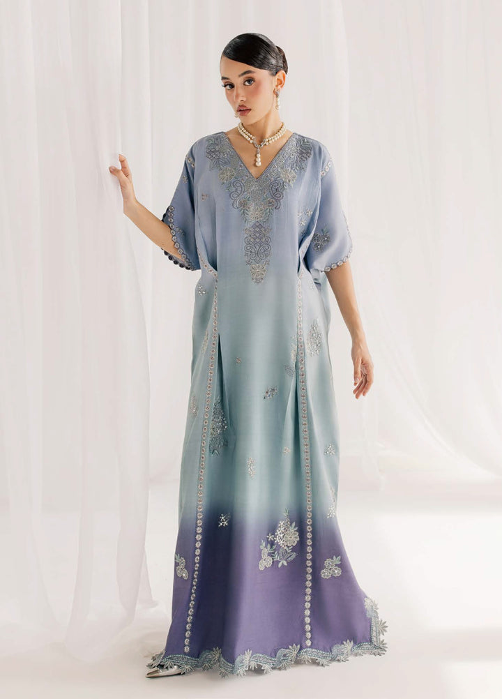 Nureh Women RTW Embroidered Raw Silk Kaftaan NU26RF NP-818 - Festive Collection