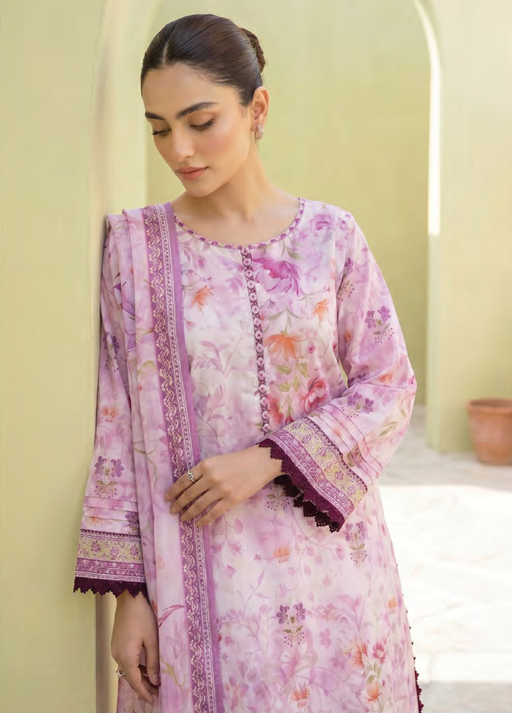 Lakhany Unstitched Printed Lawn 3 Piece Suit LSM26ULP LG-RL-0463 - Casual Collection