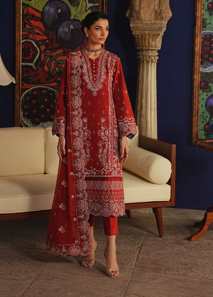 Gulaal Unstitched Embroidered Luxury Lawn 3 Piece Suit GL26USL ZAFIELLE LL-19 - Festive Collection