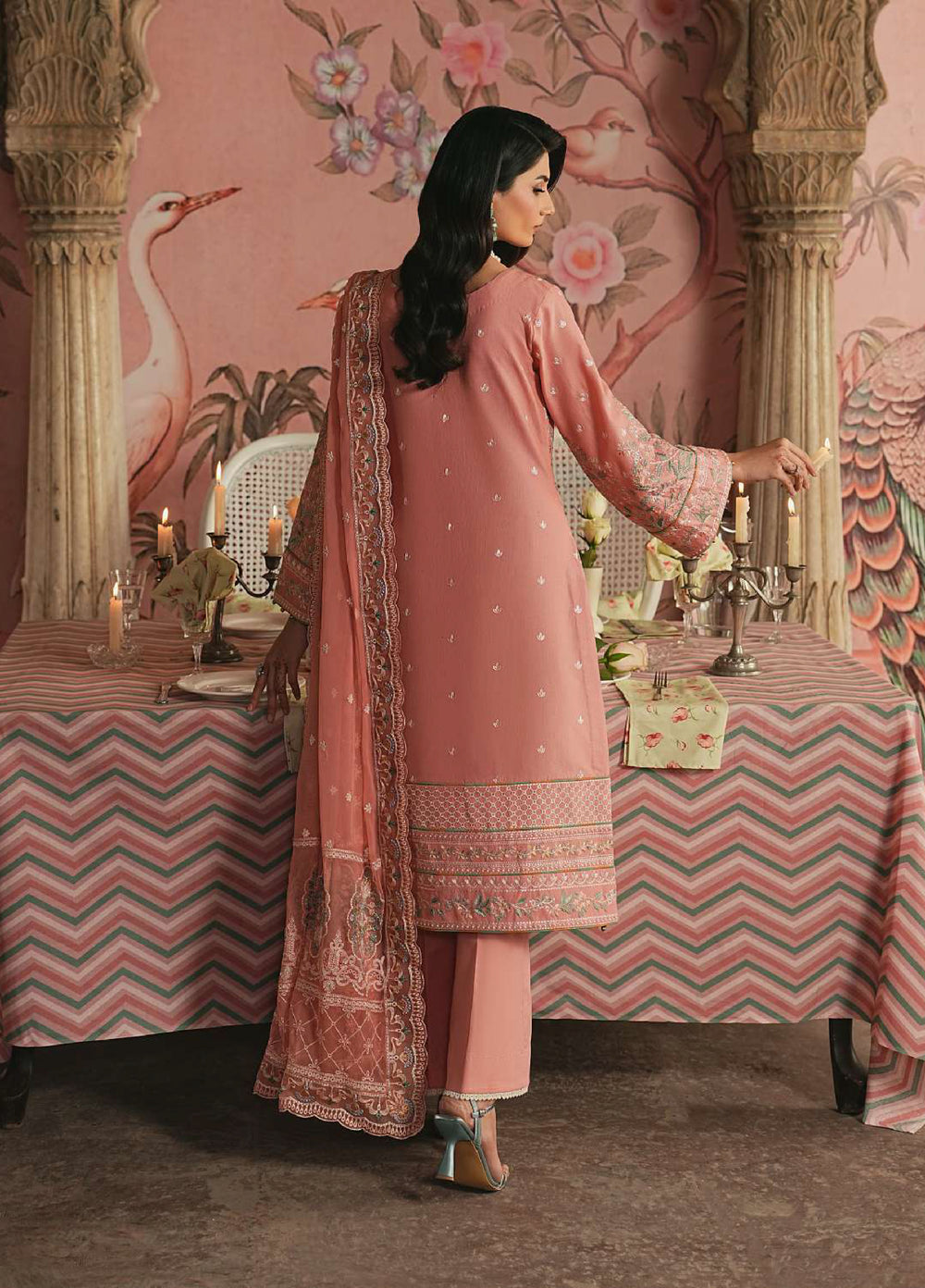 Gulaal Unstitched Embroidered Luxury Lawn 3 Piece Suit GL26USL SELVARA LL-14 - Festive Collection