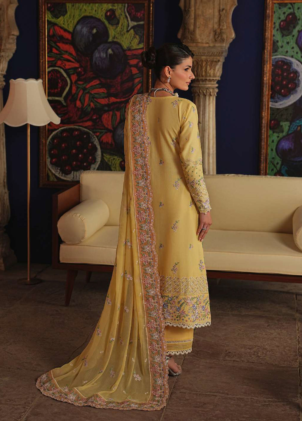 Gulaal Unstitched Embroidered Luxury Lawn 3 Piece Suit GL26USL SORAYAE LL-20 - Festive Collection