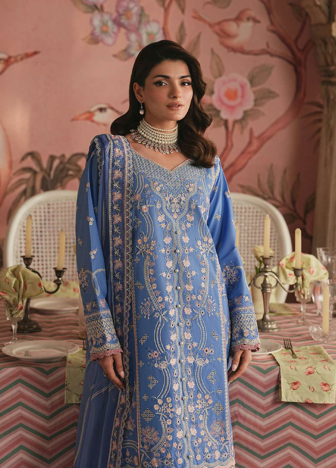 Gulaal Unstitched Embroidered Luxury Lawn 3 Piece Suit GL26USL ISMER LL-17 - Festive Collection