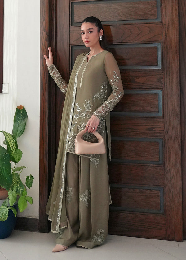 Maison d'or by Sahane RTW Embroidered Chiffon 3 Piece Suit CT 27003P Chelye - Festive Collection