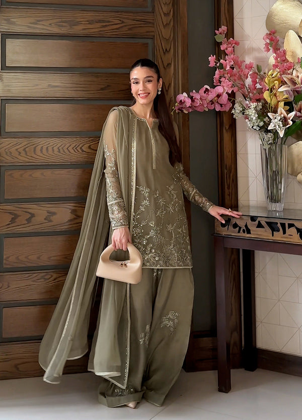 Maison d'or by Sahane RTW Embroidered Chiffon 3 Piece Suit CT 27003P Chelye - Festive Collection