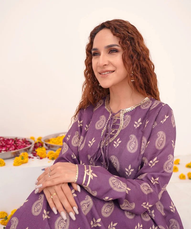 Dhaga Women Pret Printed 1 Piece Jacquard Aleira DHFF04 - Summer Collection