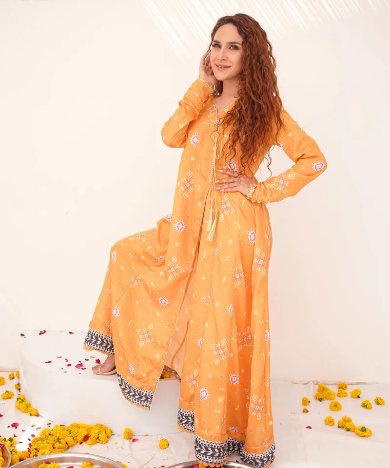 Dhaga Women Pret Printed 1 Piece Jacquard Jaipur DHFF09 - Summer Collection