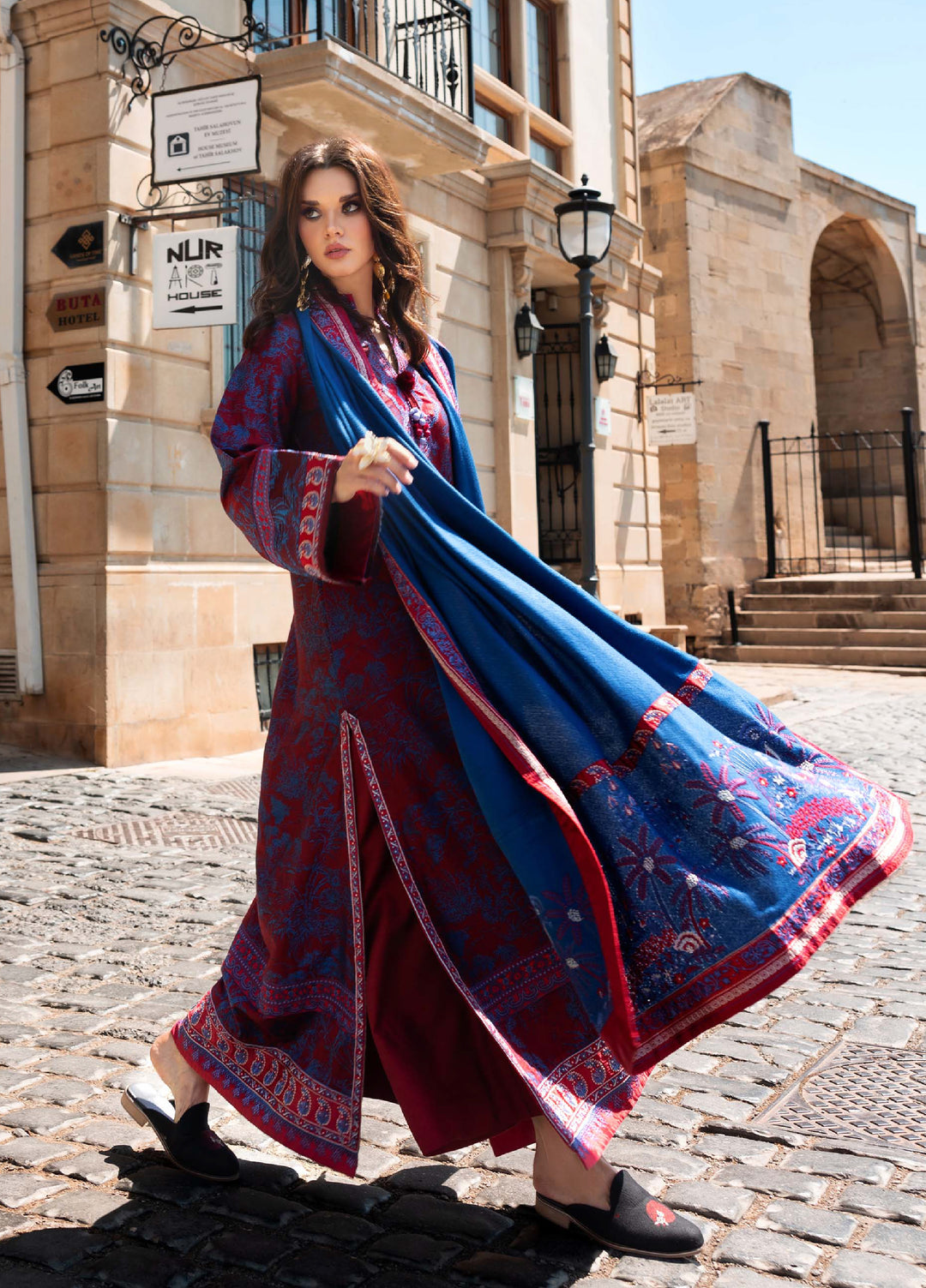 Lueur D Orient by Esmel Unstitched Viscose Suits 3 Piece EML25LW D-02 Althea - Winter Collection