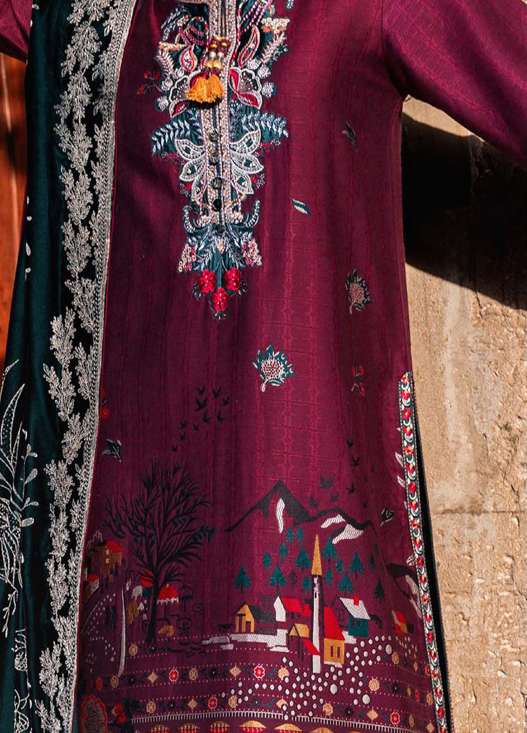 Lueur D Orient by Esmel Unstitched Viscose Suits 3 Piece EML25LW D-05 Froya - Winter Collection