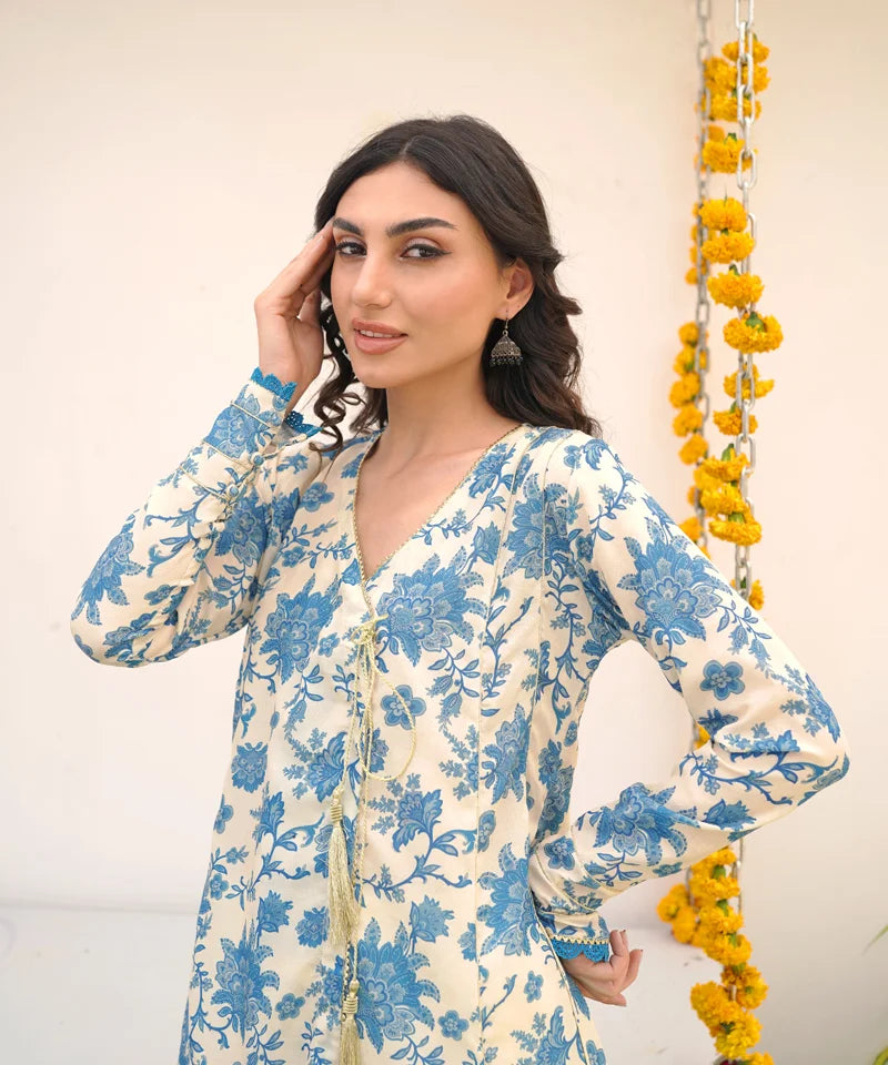 Dhaga Women Pret Printed 1 Piece Jacquard Chandni DHFF05 - Summer Collection