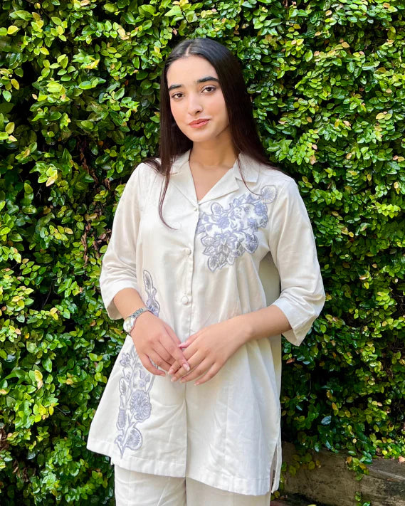Urban Cut RTW Embroidered Cotton Co-Ord Sets Suit C-16 - Casual Collection
