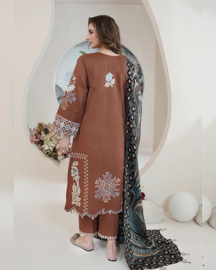 Atiya Irfan Women RTW Embroidered Lawn 3 Piece Suit SL-04 - Summer Collection