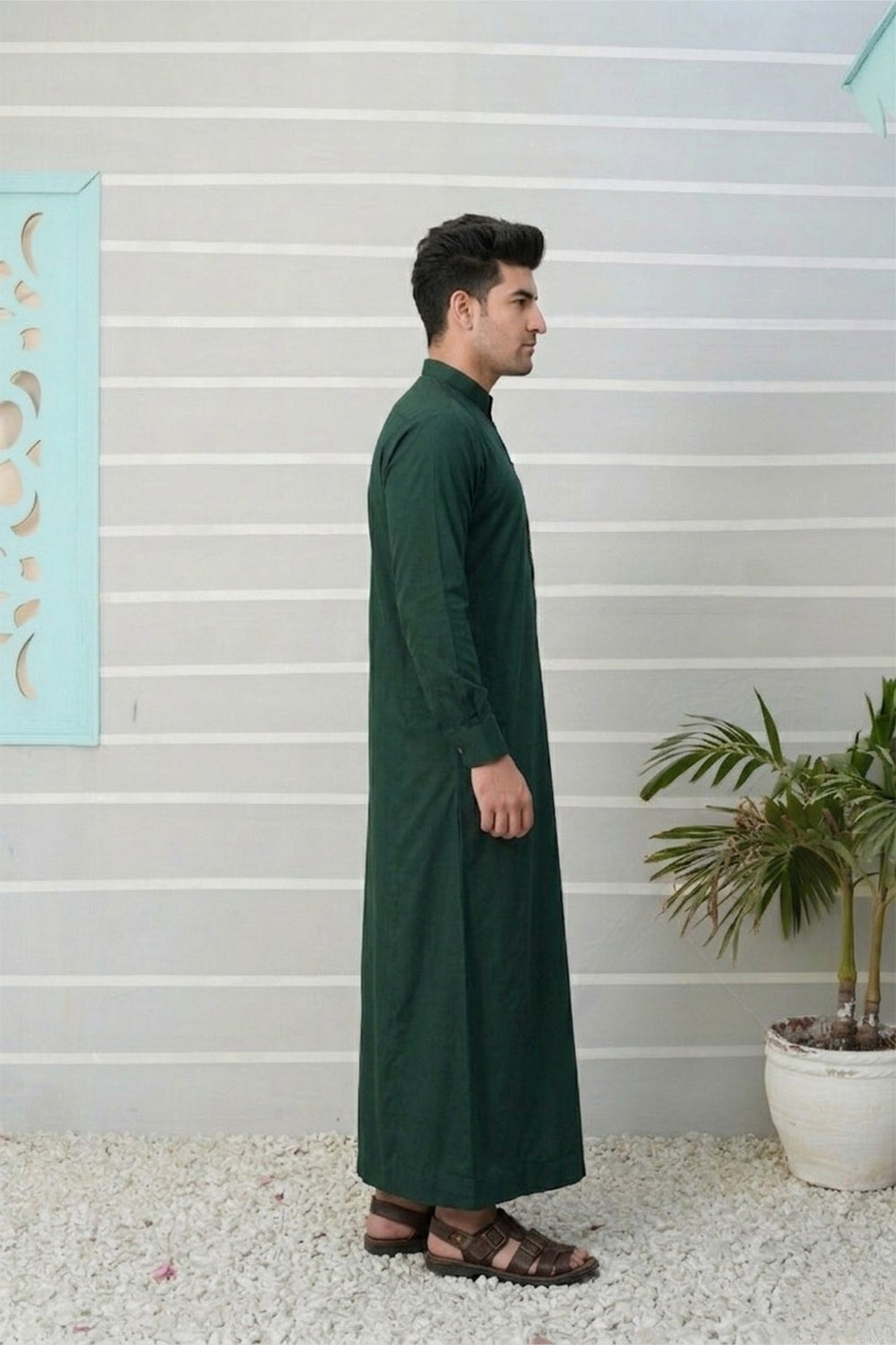 Royal Arabic Jubba by Edge Republic Mens RTW Solids Cotton Viscose 2 Piece Suit JB 024 Festive Collection